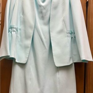 Kasper Soft Blue Long Sleeve Dress with Jacket